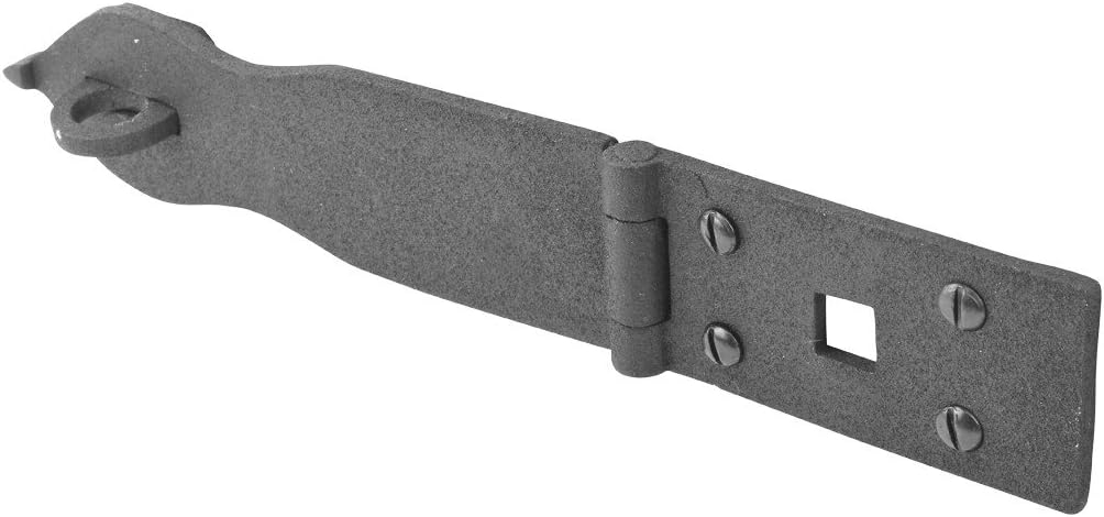 Black Wrought Iron Hasp Lock 8.5 X 1.75 Powder Coated Pack of 10 O542980