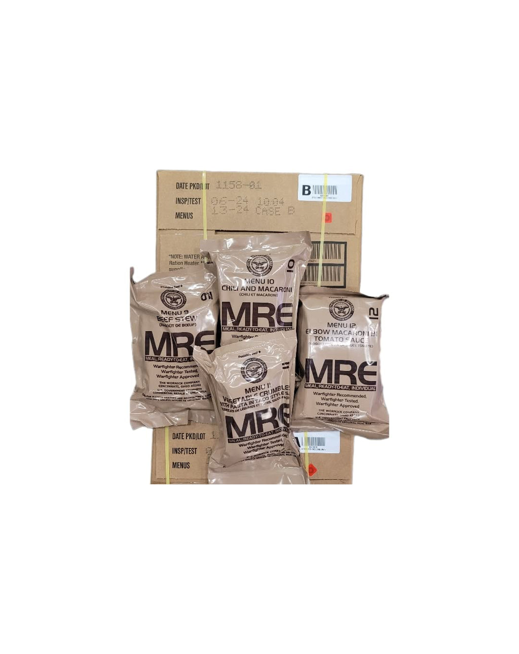 4-Pack MREs (Meals Ready-to-Eat) V3833