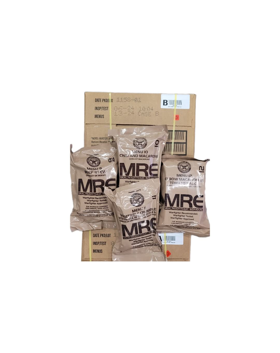 4-Pack MREs (Meals Ready-to-Eat) V3833