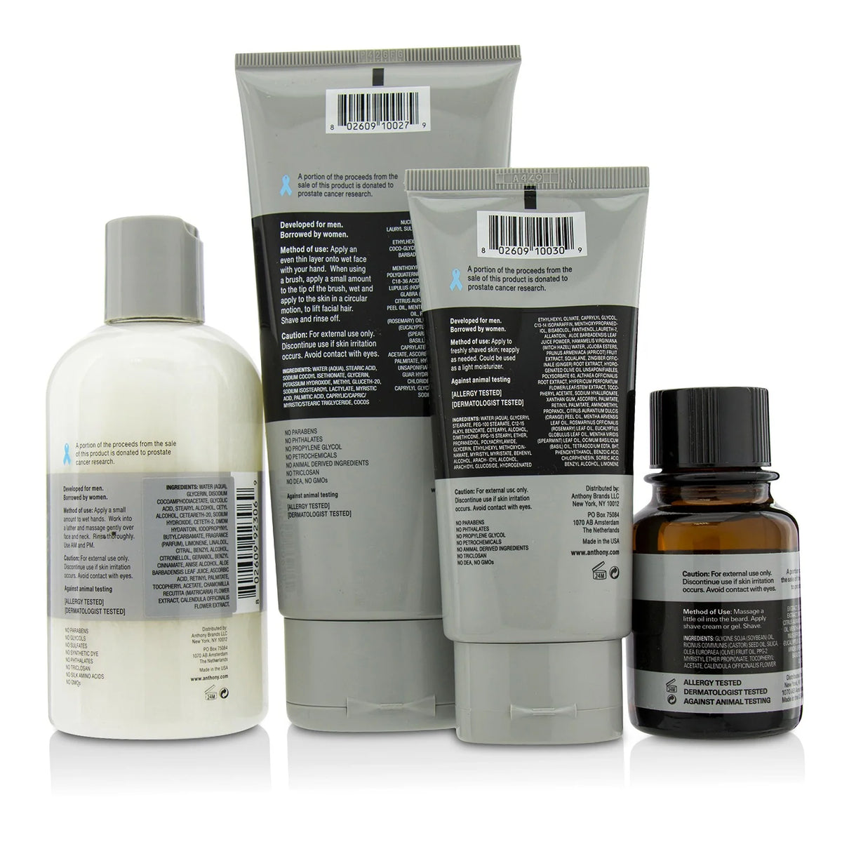 Shave Kit: Cleanser + Pre-Shave Oil + Shave Cream + After Shave Cream 4pcs I4827