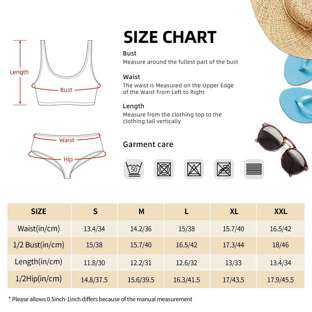 Women'S Two Piece High Waisted Bikini Set T666335