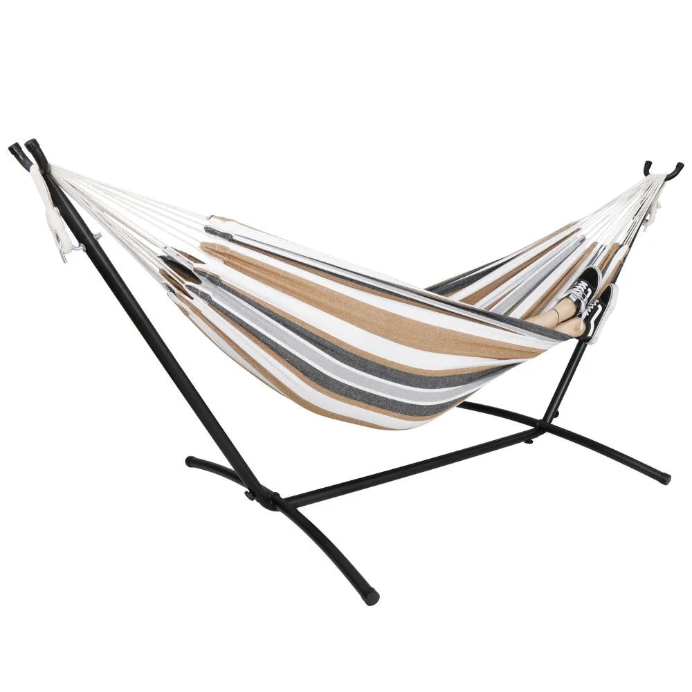 Portable Hammock with Stand for 2 Person with Carrying Case F3122
