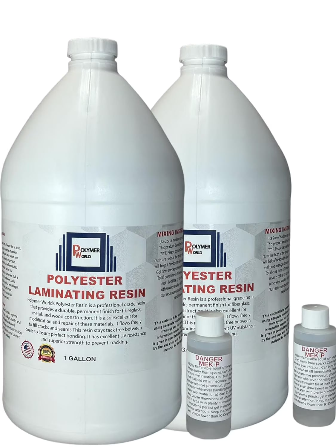 Polyester Laminating Resin 2 Gallon Kit with MEKP D304239