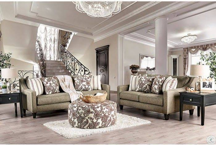 Floral Ottoman U8678