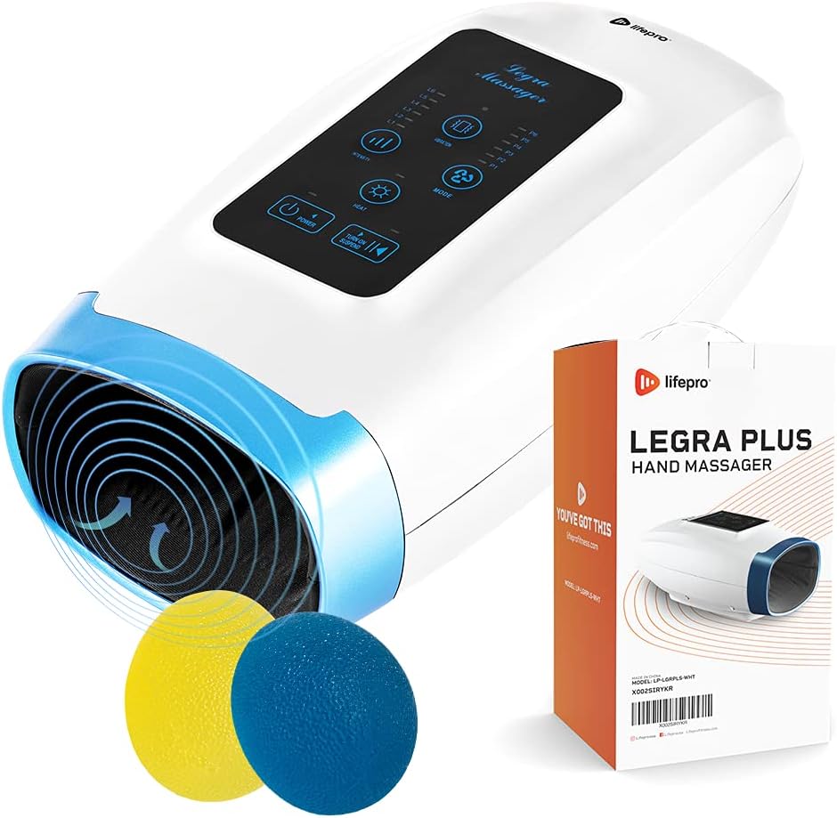 Cordless Electric Hand Massager with Compression and Heat Y2388
