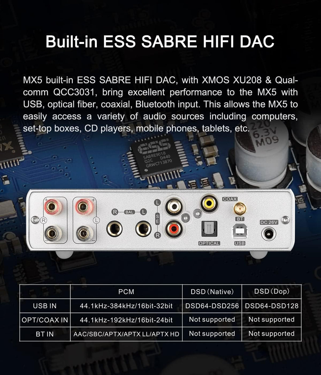 Silver HiFi Headphone Amplifier Y4553