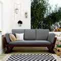Brown Outdoor Sectional Sofa with Cushions M319