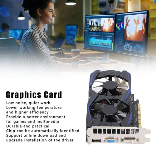 128bit 4GB DDR5 Dual Fan Graphics Card Z5553