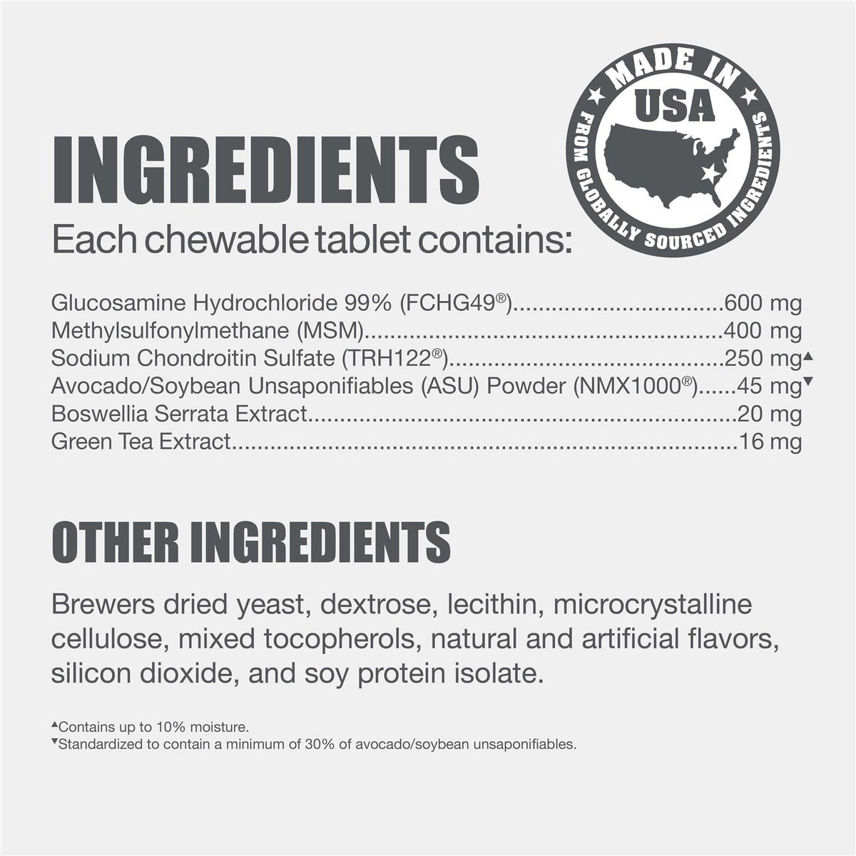 Joint Health Supplement with MSM for Small to Medium Dogs Q90496