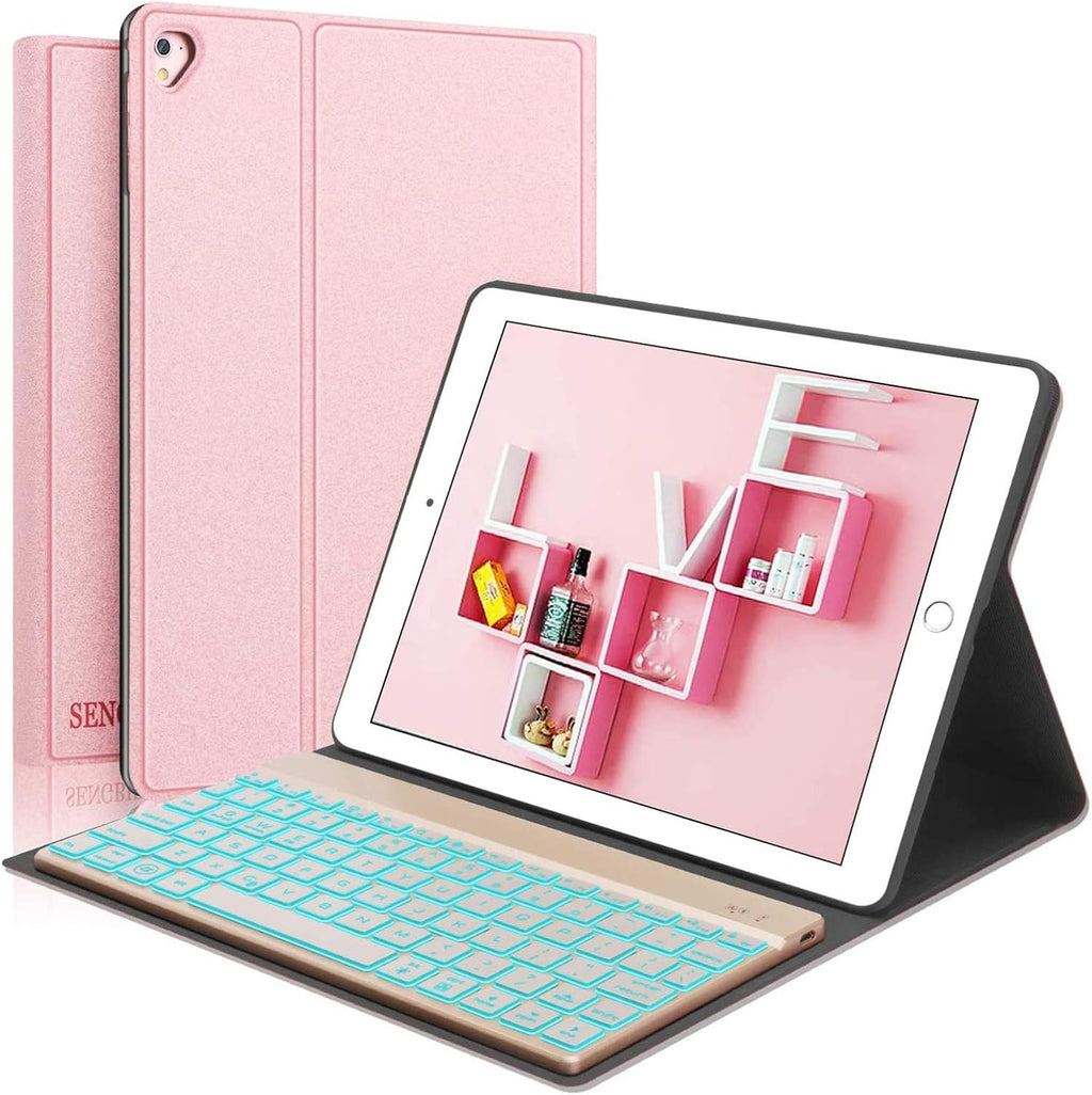 Silver Aluminum Alloy Backlit Keyboard Folio for iPad Pro 12.9 M417