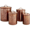 1.5 qt. Antique Copper Canister V1080