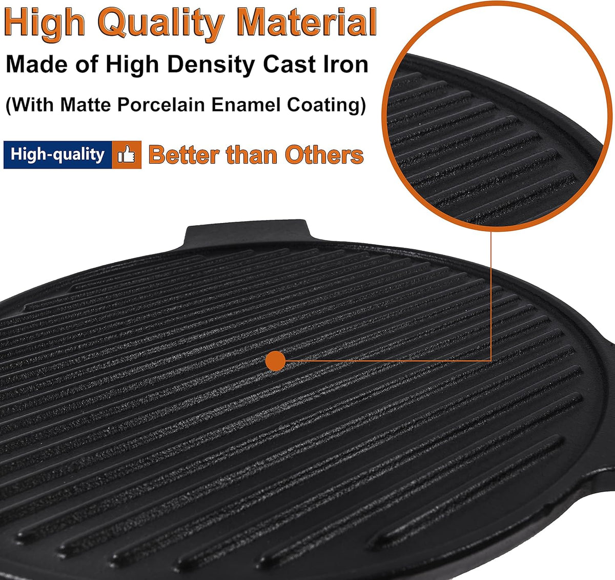 Cast Iron Plate Setter for 18 Inches Kamado Grill, Pack of 2 N22583