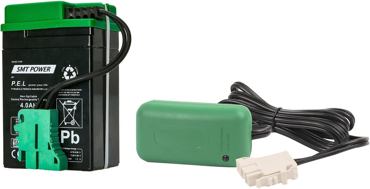 6V 4AH Battery + Charger Combo Kit Pack of 2 B715067