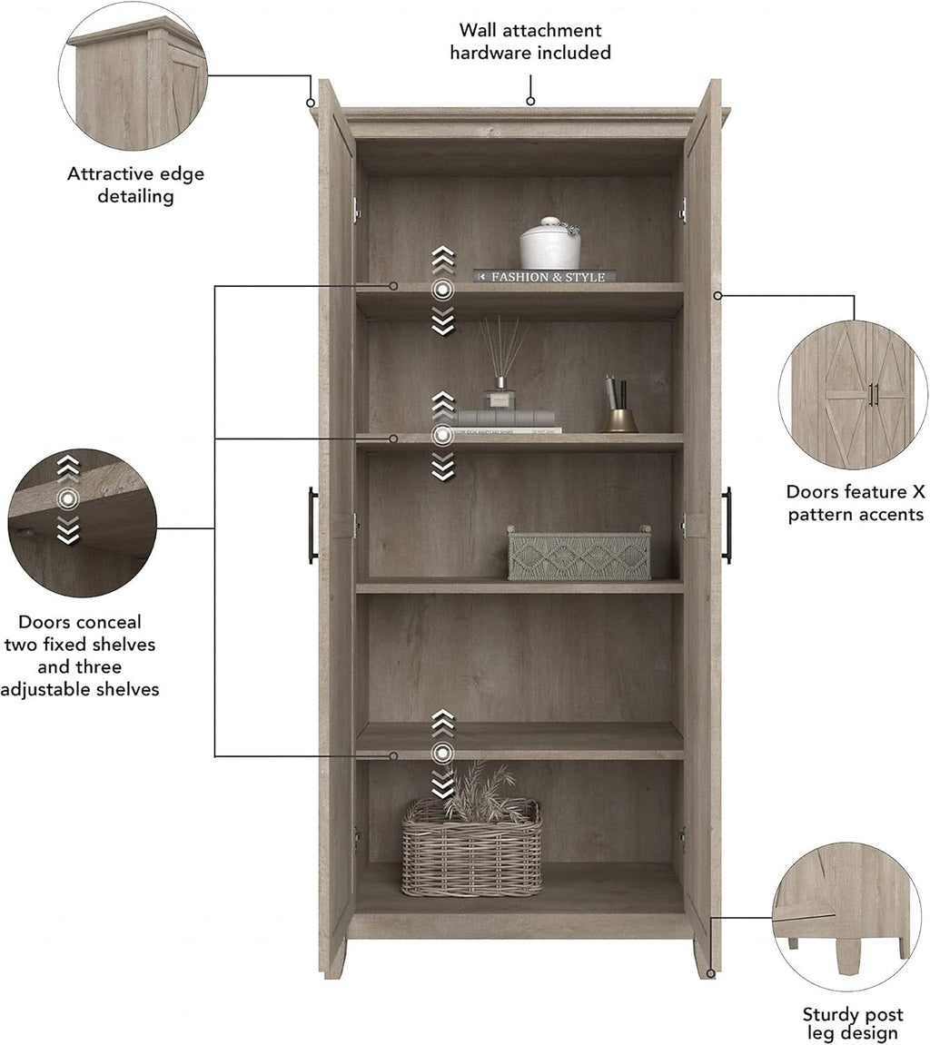 Tall Storage Cabinet with Doors H908357