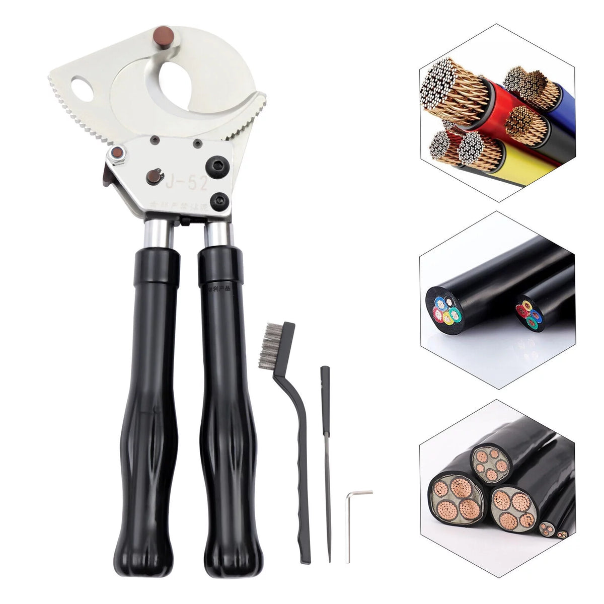 Heavy Duty Aluminum Copper Ratchet Cable Cutter P193631