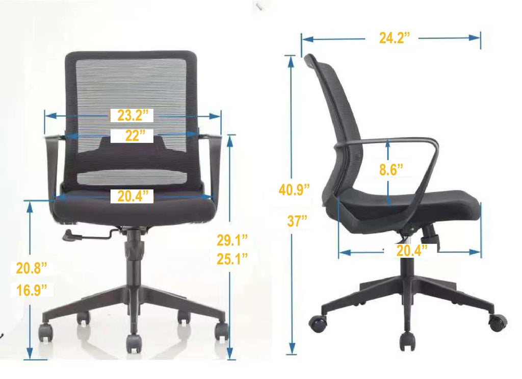 Smokey Oak & White Office Chair A73864