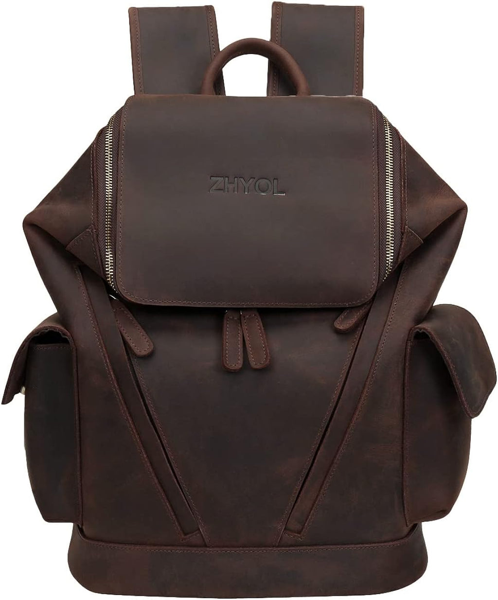 Genuine Leather Laptop Backpack O980