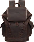 Genuine Leather Laptop Backpack O980