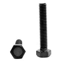 M12 x 1.75 x 20 mm Coarse Thread Hex Cap Screw Alloy Steel Black Oxide Pk 100 Y15517