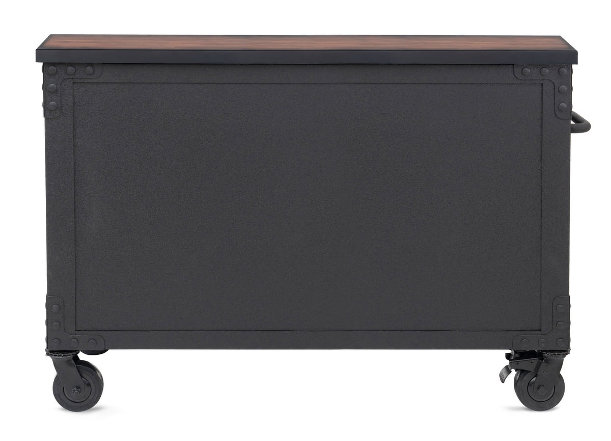 48 in. 5-Drawers Rolling Tool Chest with Wood Top A375