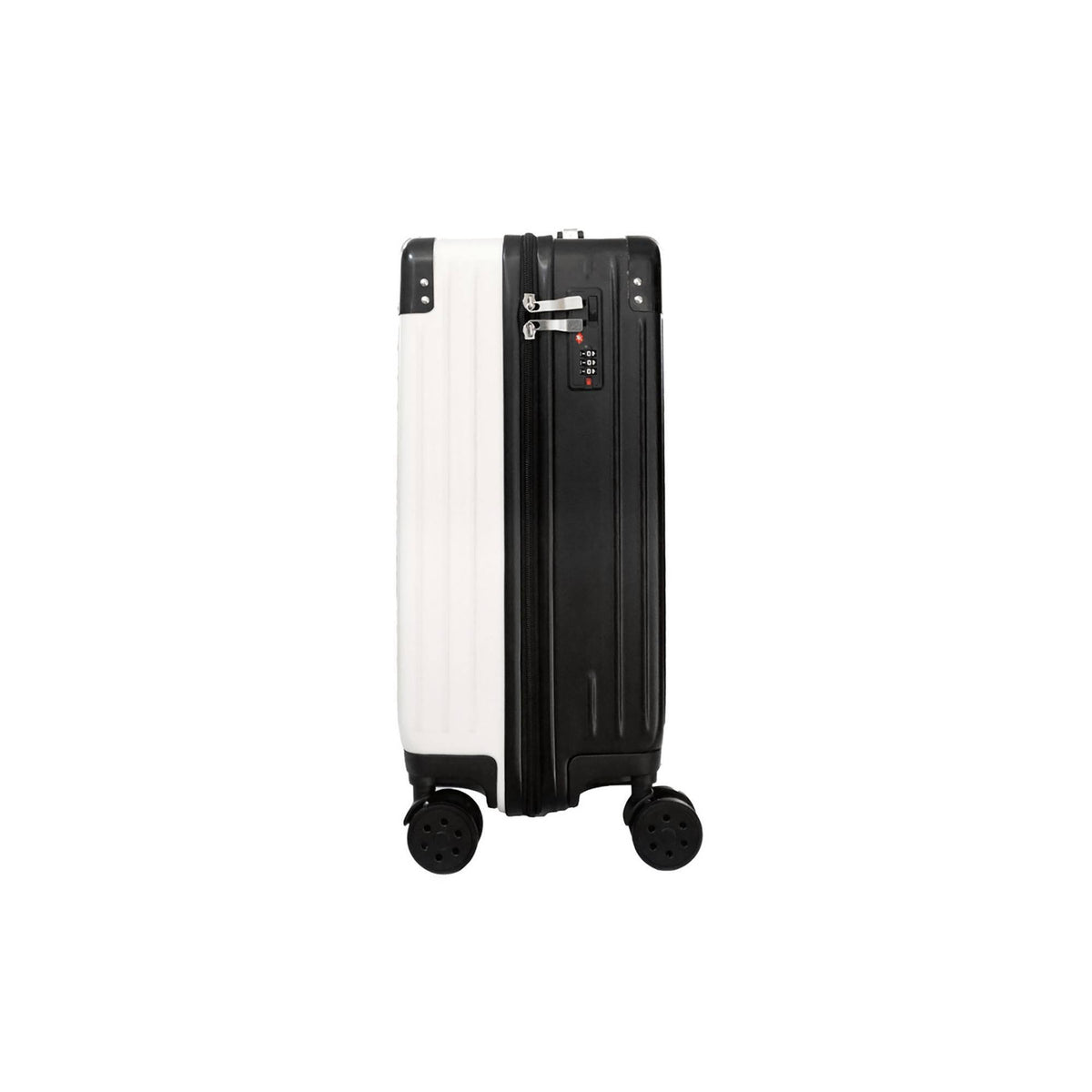 White Carry on Suitcase L91255