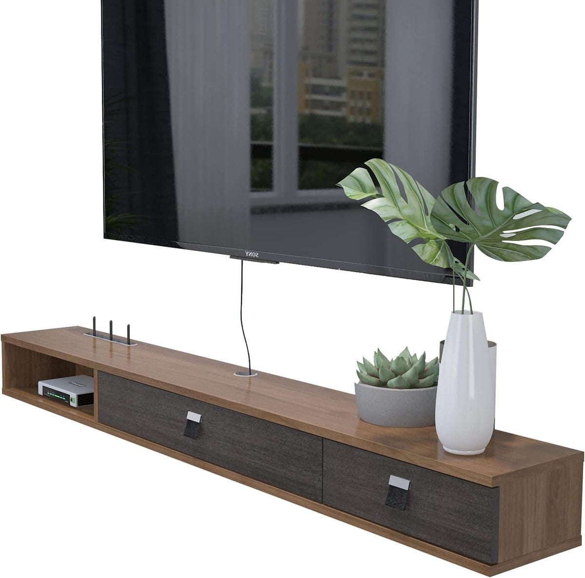 Wall Mounted Floating TV Stand with 3 Drawers Z686