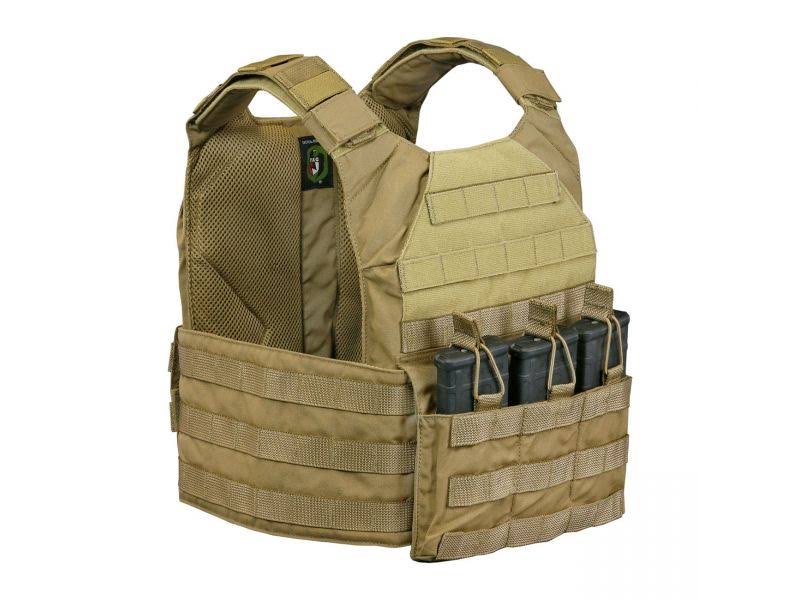 Coyote Tan Large Plate Carrier Set with Standard Cummerbund J671