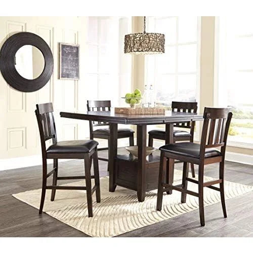 Dark Brown 36" Counter Height Dining Extension Table W330