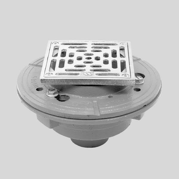 Cast Iron Floor Drain with Solid Nickel Bronze Top C569