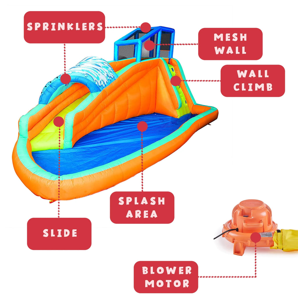 Kids Inflatable Water Slide Splash Park D924
