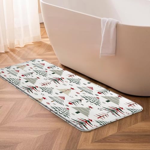 3 Piece Christmas Tree Bath Rug Set R650