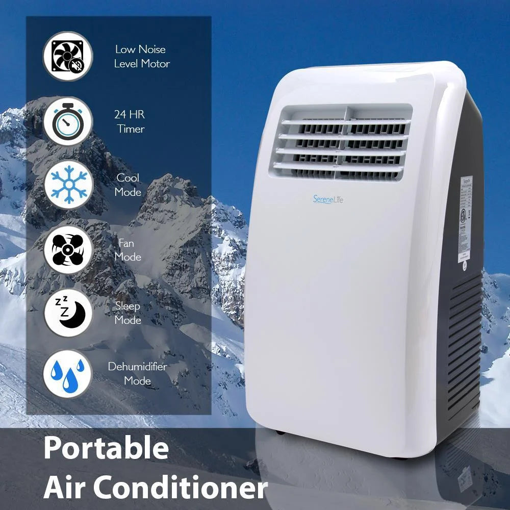 8,000 BTU Portable Air Conditioner with Dehumidifier and Fan Modes X8306