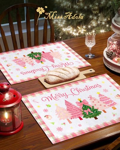 Christmas Placemats Set of 4 Buffalo Plaid N80048