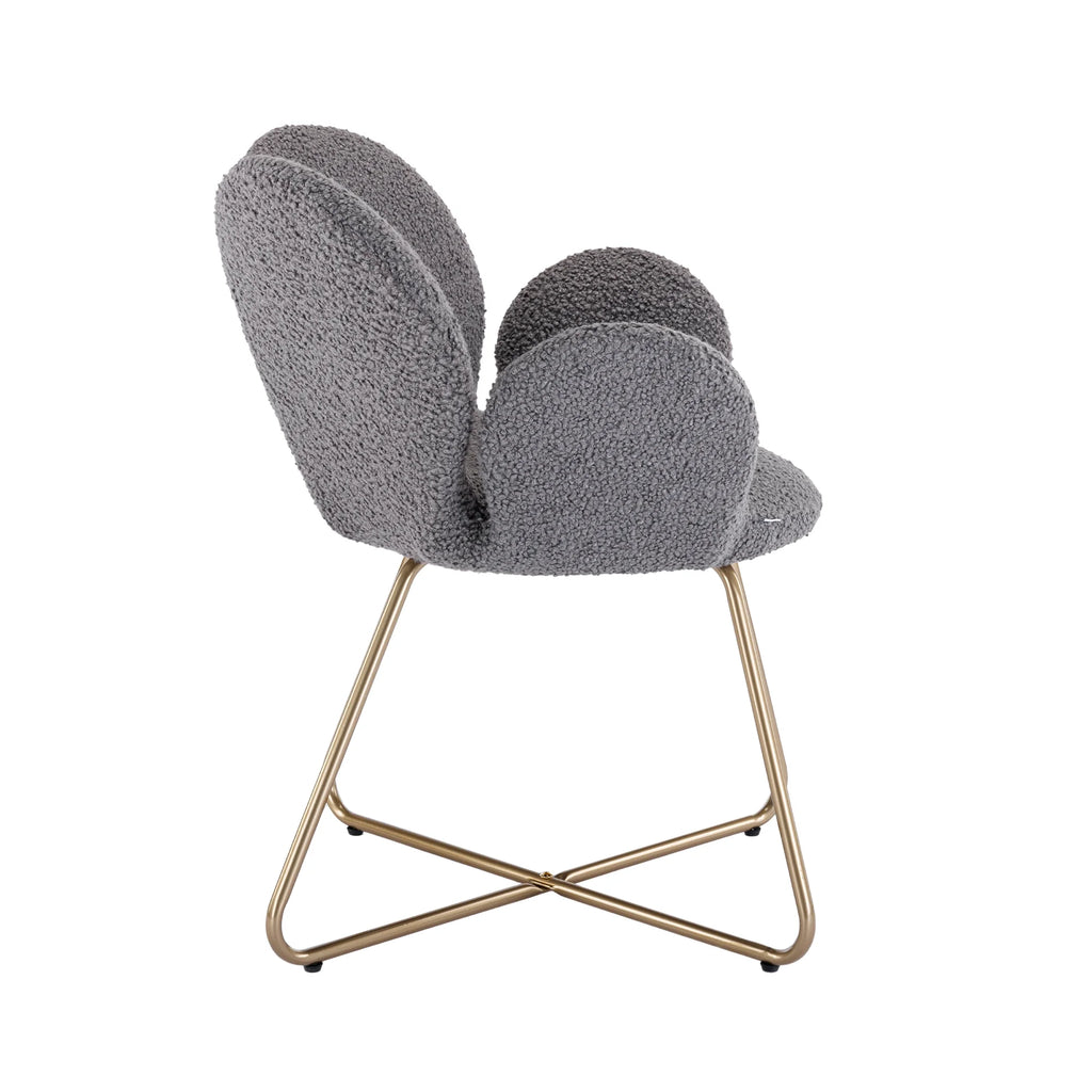 Velvet Accent Chair with Metal Legs, 2PC/SET A8796
