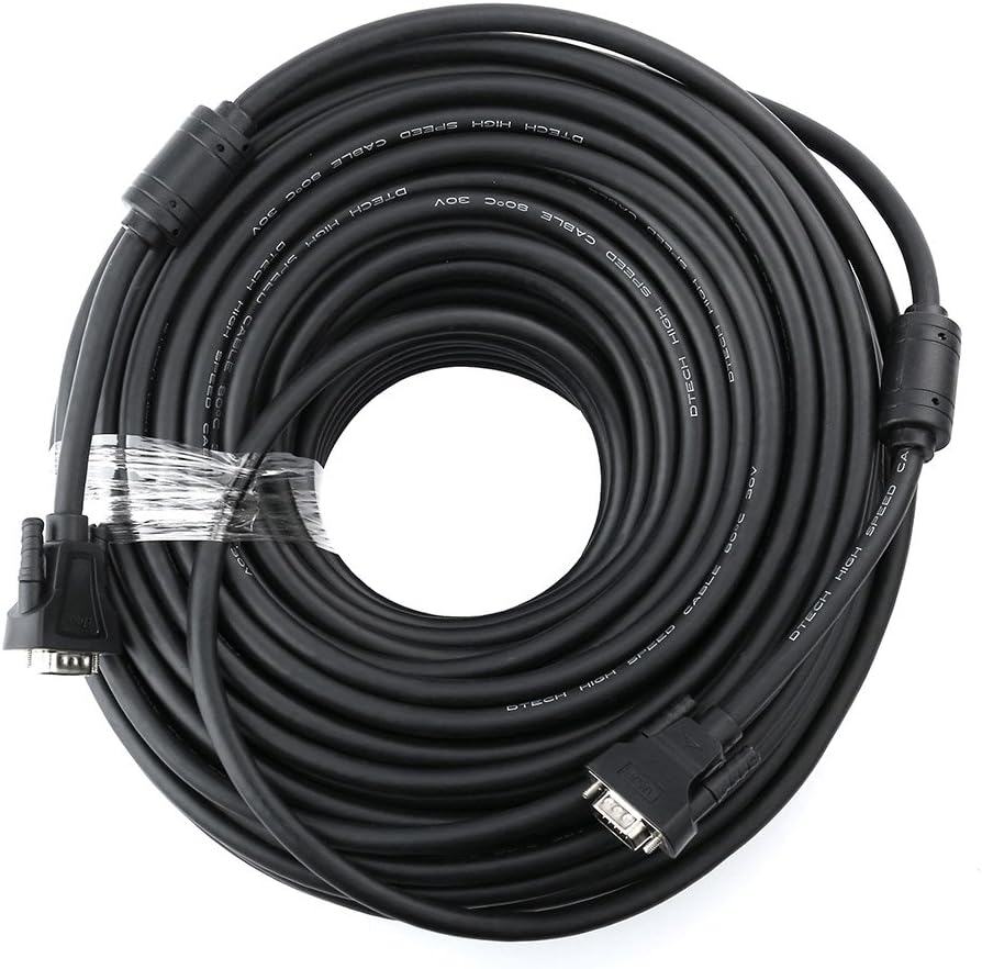 Black VGA Cable 150 Feet Pack of 2 S613