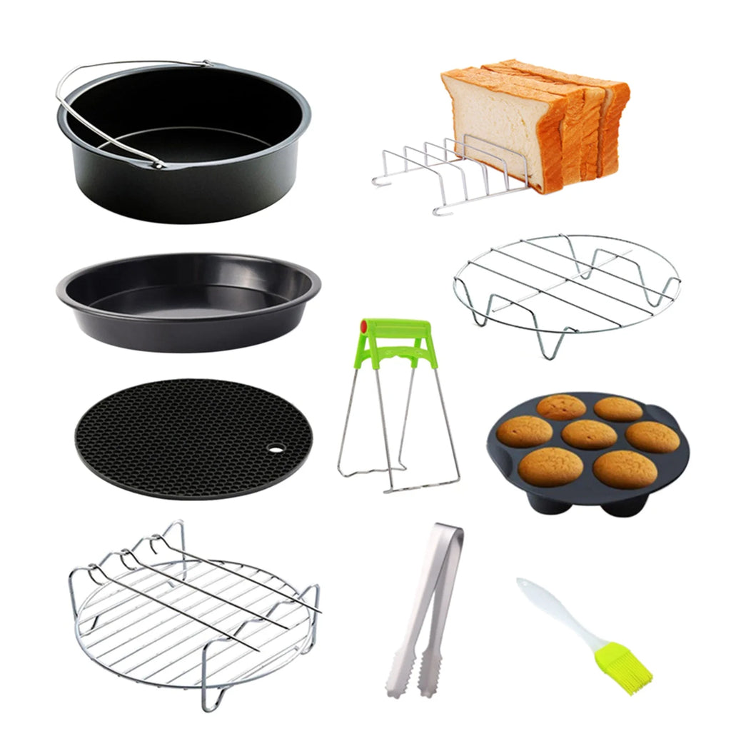 10Pcs Air Fryer Accessory Kit O317008