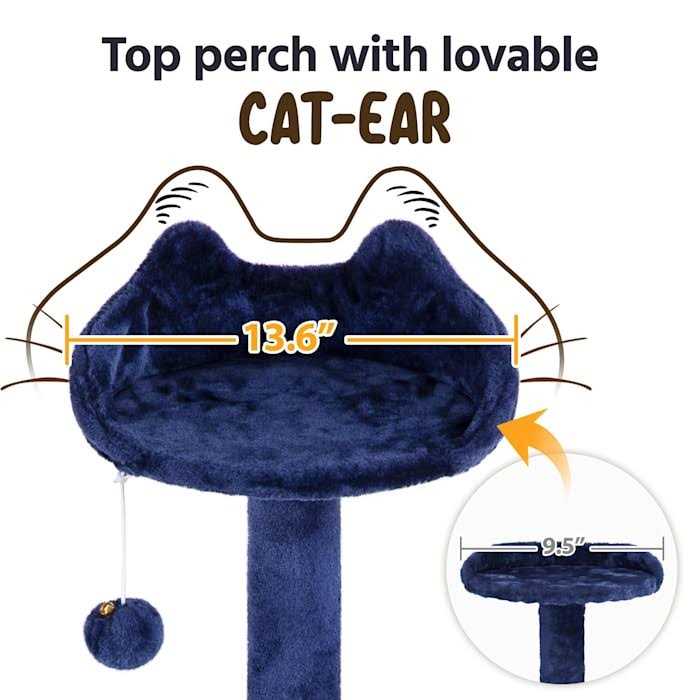 Plush Cat Tree with 2 Condos X940189