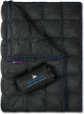 Double Puffy Camping Blanket Water-Resistant Camp Quilt Blue Red O43543
