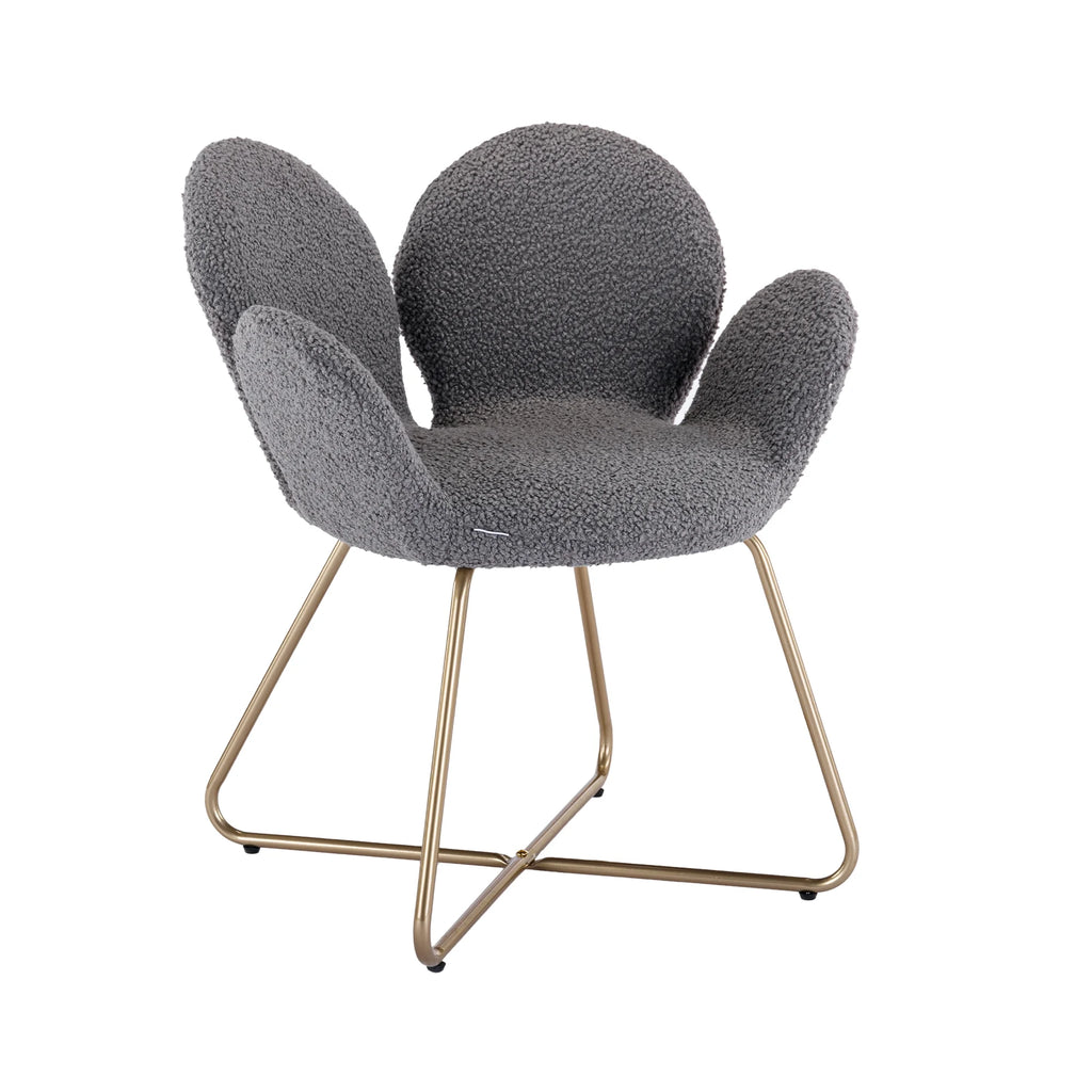 Velvet Accent Chair with Metal Legs, 2PC/SET A8796