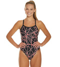 Black-Red One Piece Swimsuit W889233