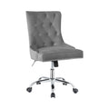 Gray and Silver Office Chair with Casters U7949