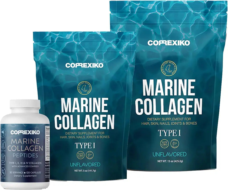 Marine Collagen Supplement Pills & Powder Bundle P920906