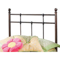 Twin Metal Spindle Headboard in Antique Bronze K8736