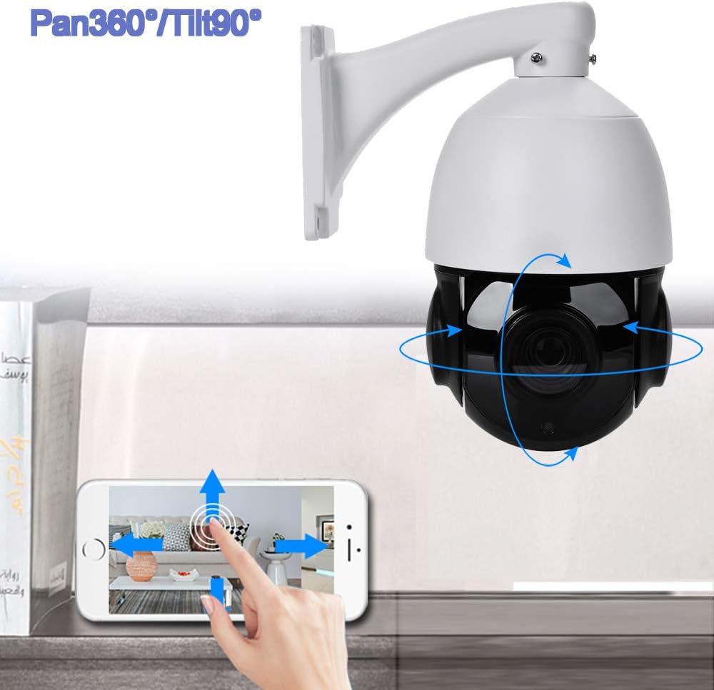 4K PTZ 8MP Security Camera with 30x Optical Zoom and Night Vision B22448