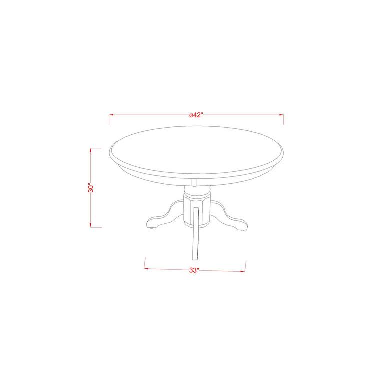 3PC Round Table and 2 Chairs A176398
