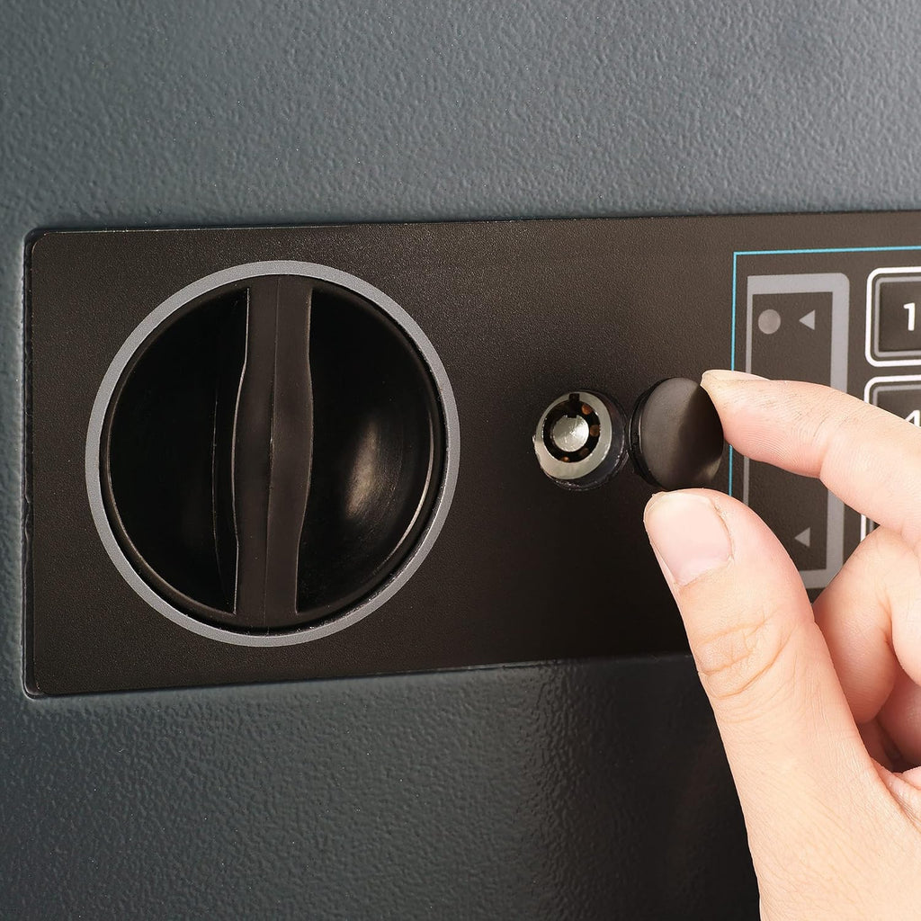 Compact Steel Digital Safe with Keypad Black M81522