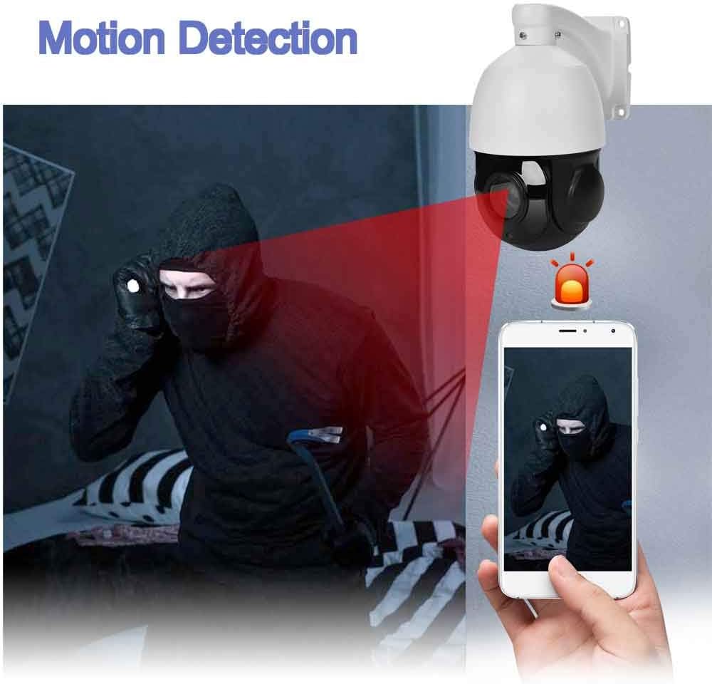 4K PTZ 8MP Security Camera with 30x Optical Zoom and Night Vision B22448