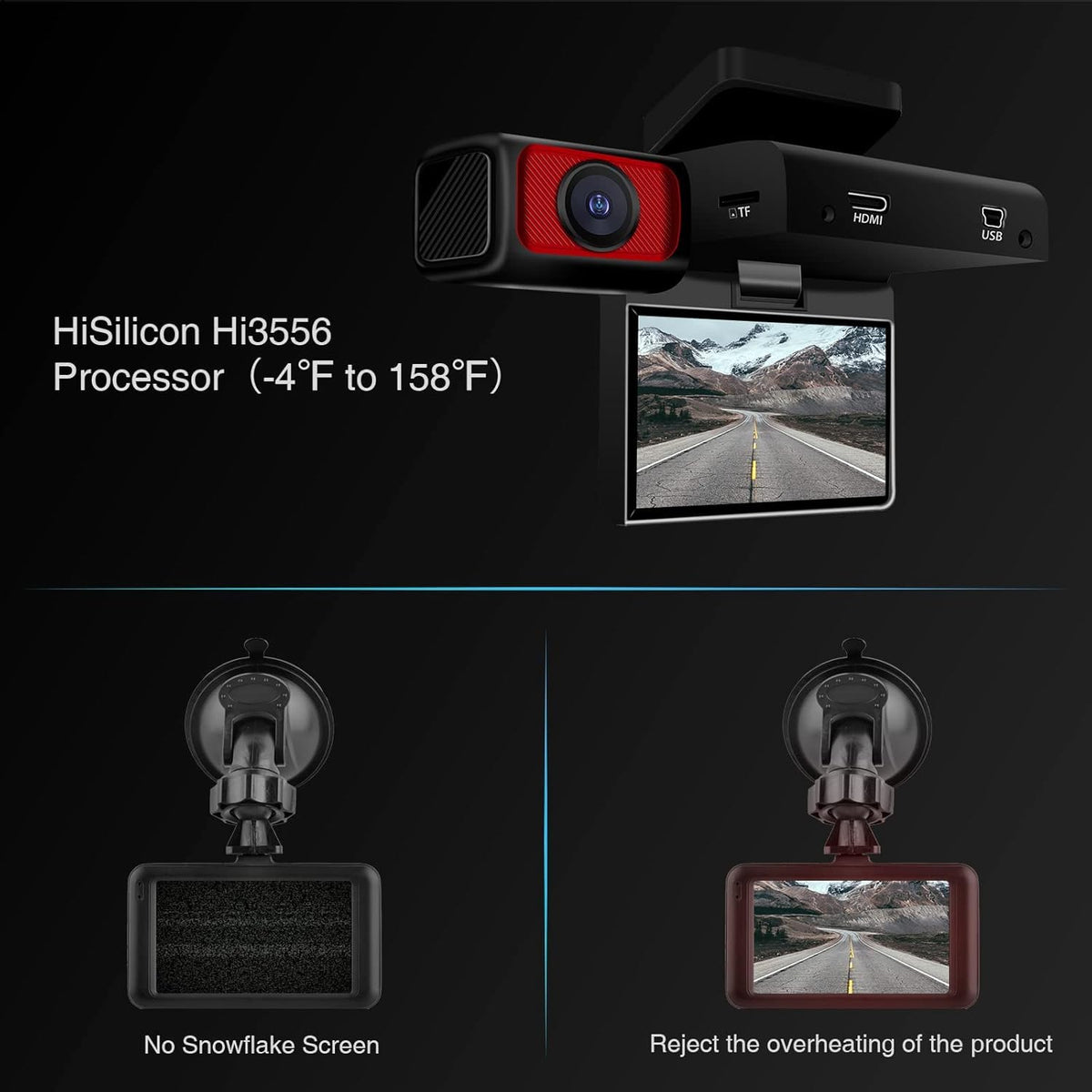 2.5K Dual Dash Camera with Night Vision E542533