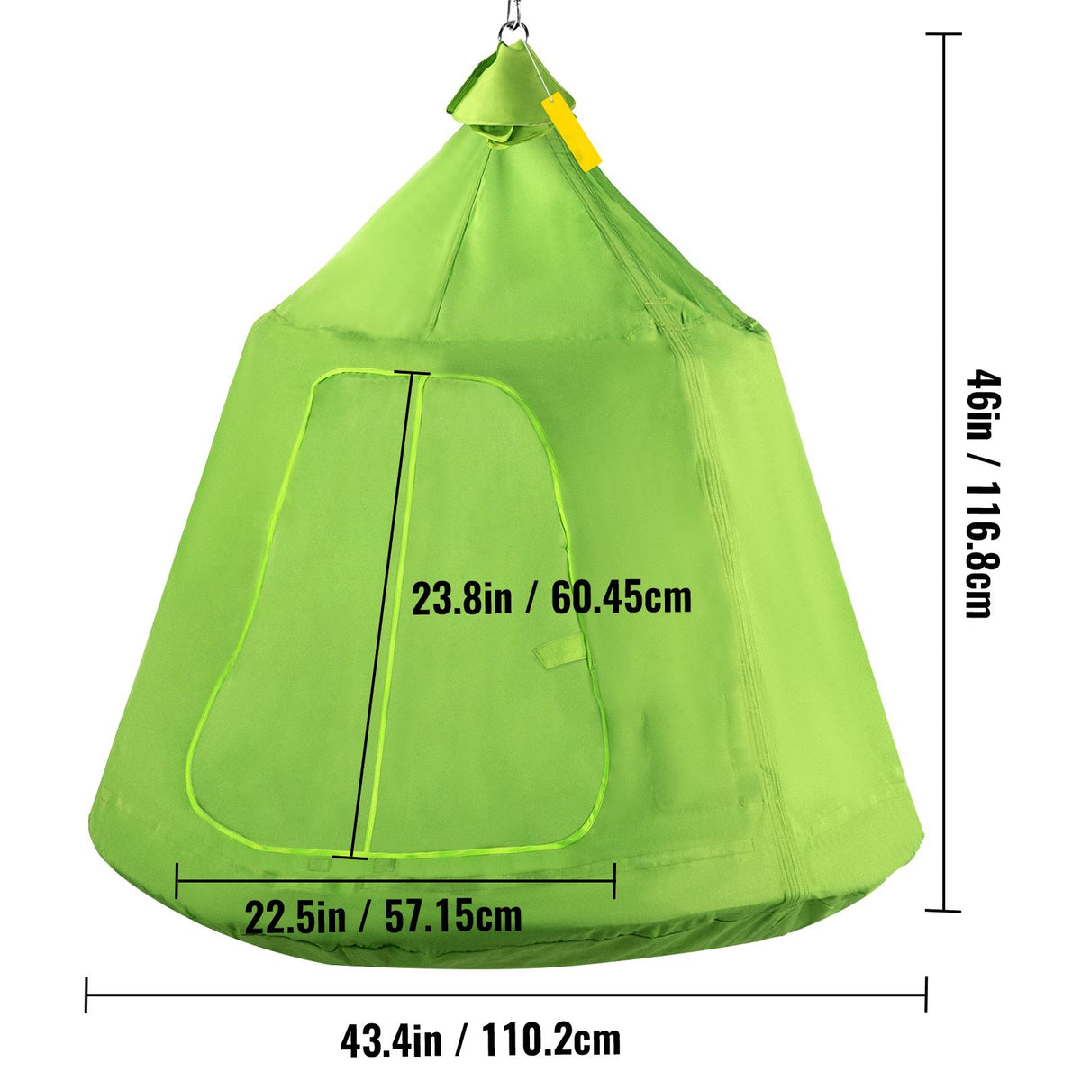 Green Hanging Tree Tent With LED String Lights D47257