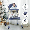 4 in 1 Baby High Chair with Five-Point Harness Blue X961